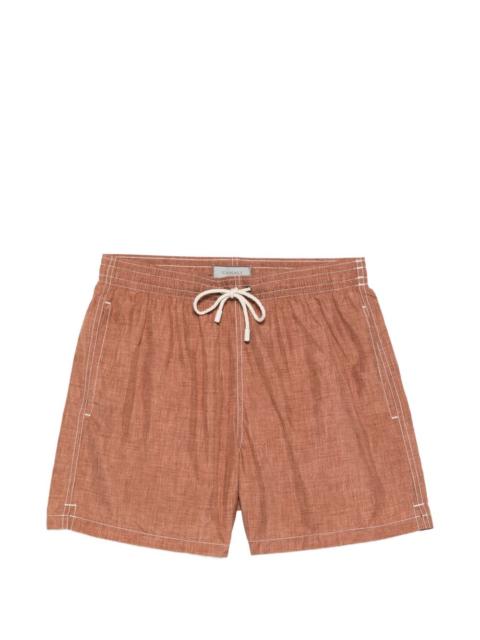 Canali drawstring stitch swim shorts