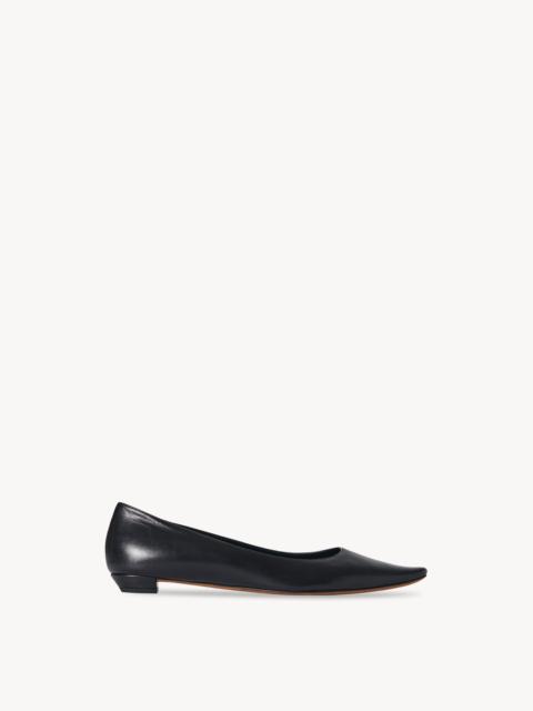The Row Claudette Flat in Leather