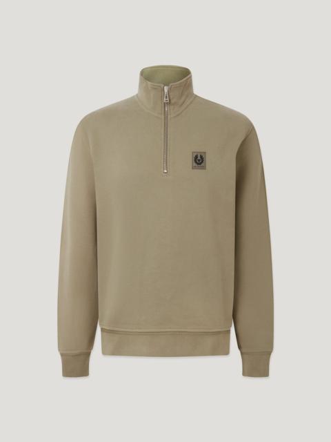 BELSTAFF QUARTER ZIP SWEATSHIRT