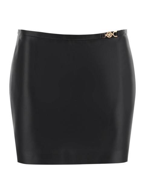 VERSACE MEDUSA '95 LEATHER MINI SKIRT