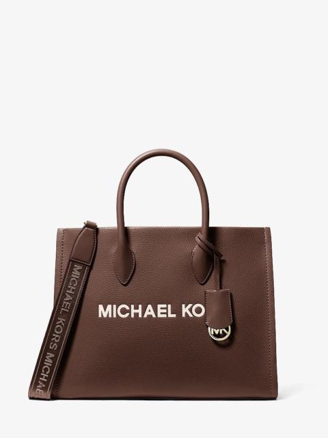 MICHAEL KORS Mirella Medium Pebbled Leather Tote Bag