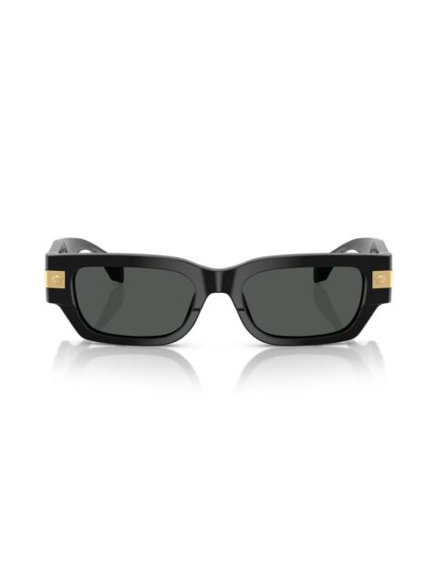 53mm Plaque Rectangular Sunglasses