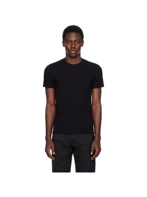 TOM FORD Black Cotton Stretch Jersey T-shirt