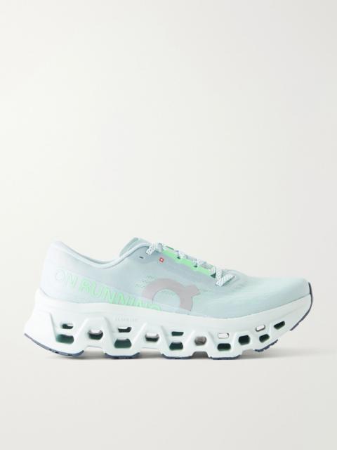 On Cloudmonster 3 rubber-trimmed mesh sneakers Blue