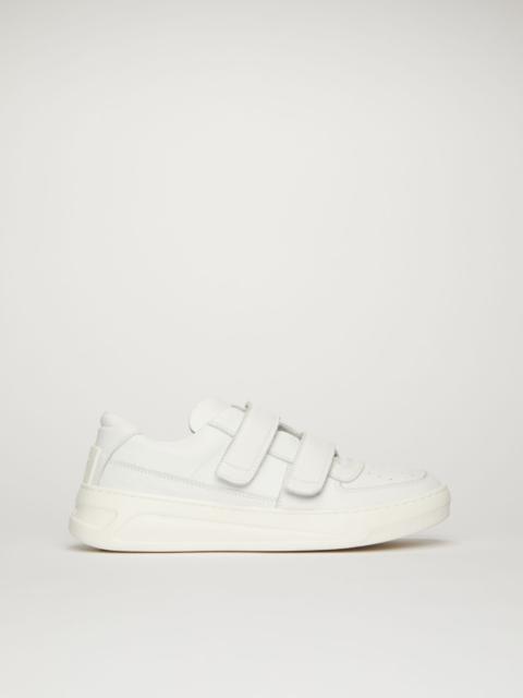 Acne Studios Steffey velcro strap sneakers white/optic white
