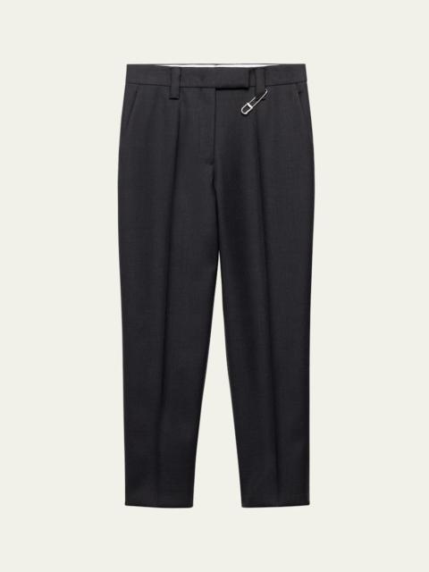 Prada Wool Gabardine Cropped Pants