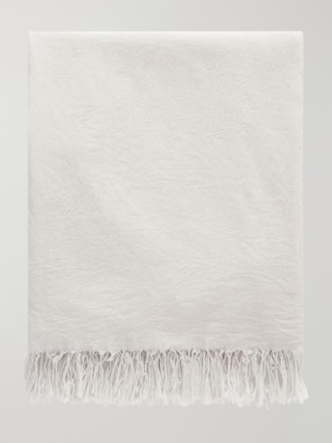 The Row Parla Fringed Cotton Scarf
