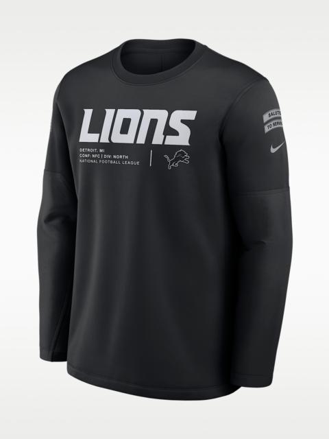 Nike Detroit Lions Salute to Service Sideline Coaches Men's Nike NFL Pullover Crew