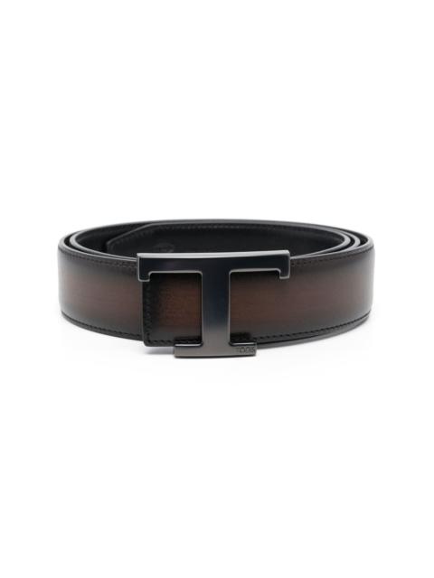 T logo-buckle belt
