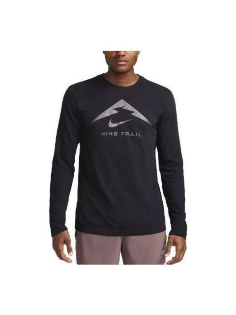 Nike Nike Dri-FIT Trail Running Long Sleeve T-Shirt 'Black' FN0827-010
