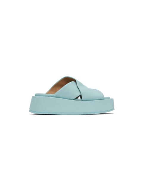 Marsèll Blue Piattaforma Sandals