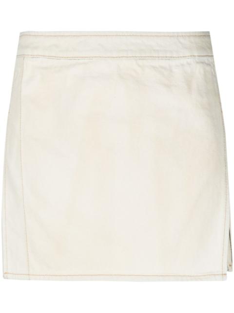 Palm Angels Bull denim miniskirt