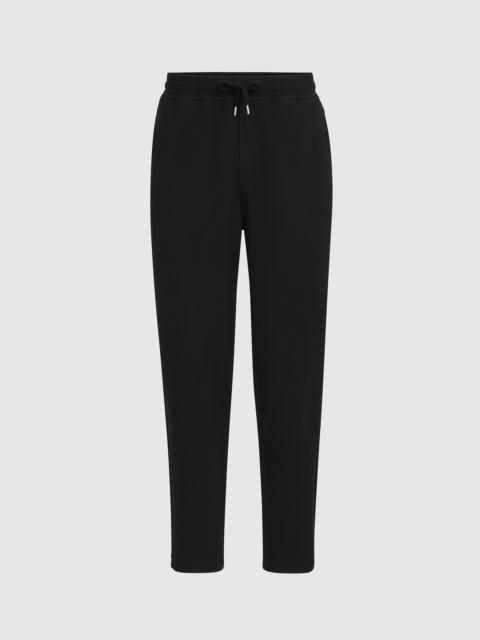Brunello Cucinelli Cotton, cashmere and silk French terry double cloth trousers