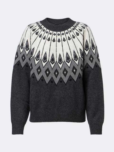 Loulou de Saison Hans jacquard cashmere sweater