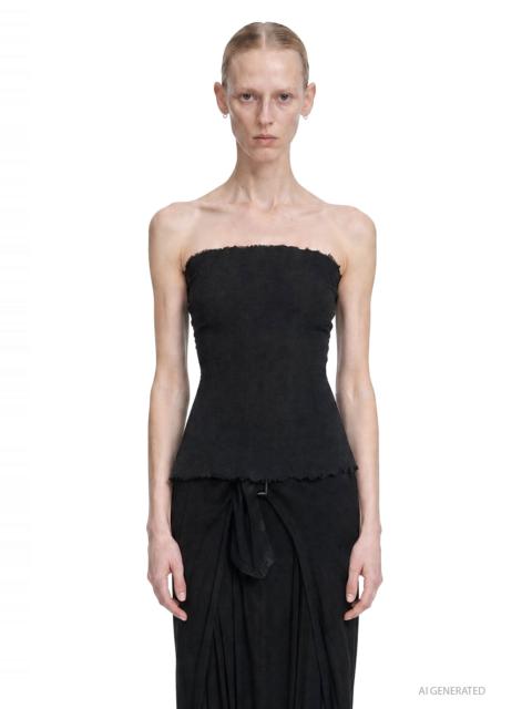 Marc Le Bihan Stretch Nylon Silk Bustier Top