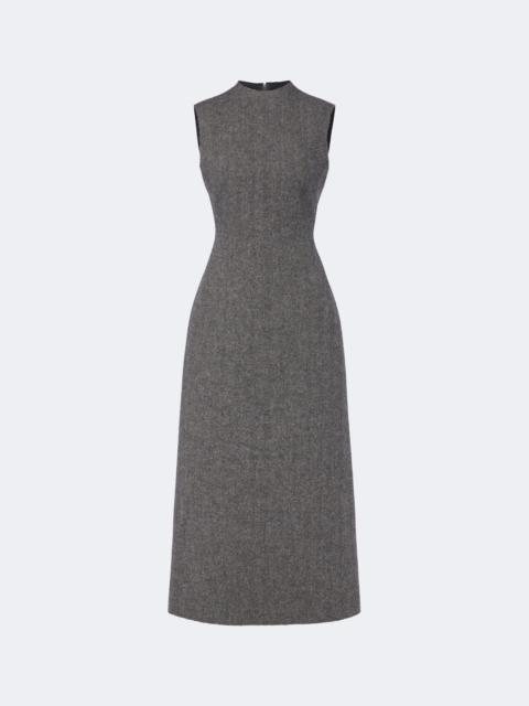 Maison Margiela Herringbone virgin wool midi dress