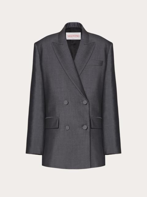 Valentino BLAZER IN MOHAIR CANVAS