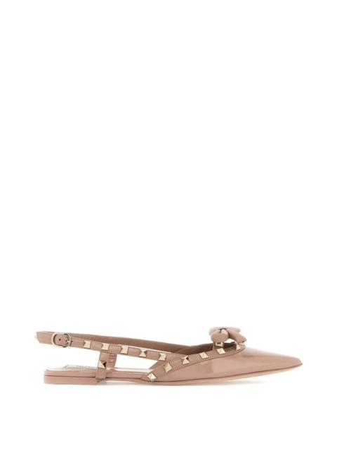 ROCKSTUD BOW SLINGBACK BALLER