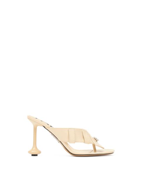 Loewe Toy Panta toe post heel sandal in lambskin