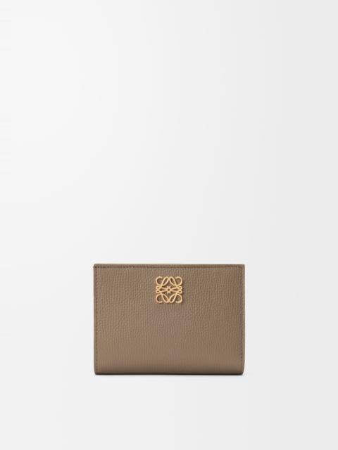 Loewe Anagram compact wallet in pebble grained calfskin