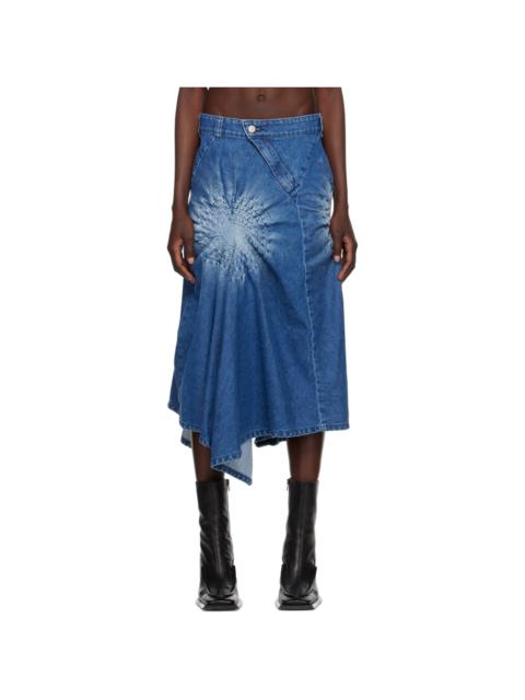 MASHA POPOVA Blue Drift Skirt