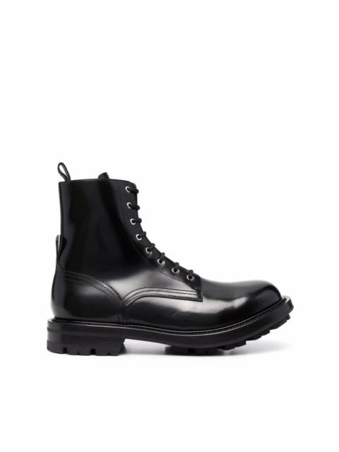 Alexander McQueen high-shine ankle boots