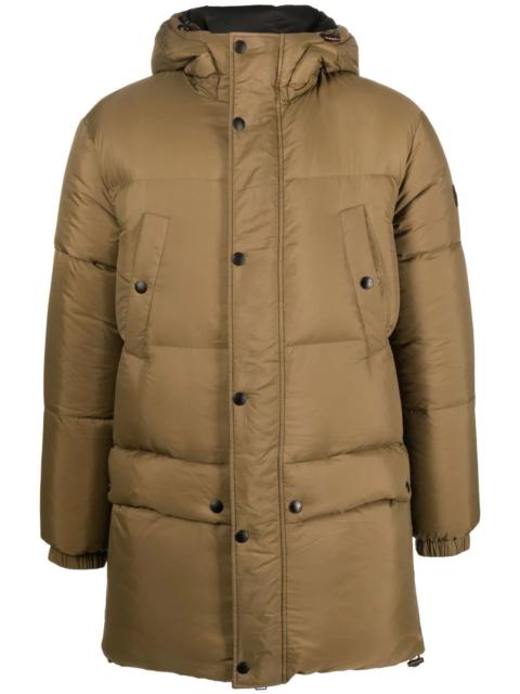 Yves Salomon hooded feather-down padded coat