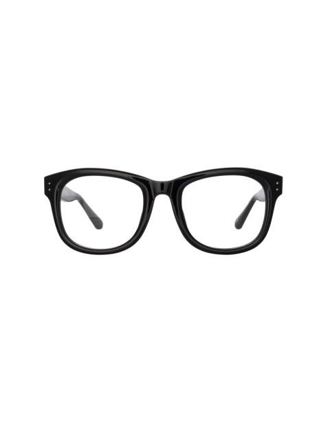 EDSON OPTICAL D-FRAME IN BLACK AND NICKEL