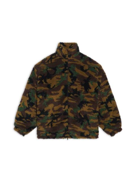 BALENCIAGA Men's Camo Zip-up Jacket in Green