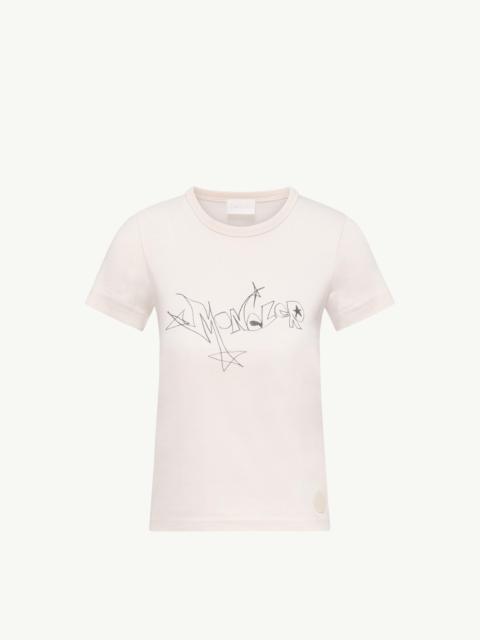 Moncler Printed Cotton Jersey T-Shirt