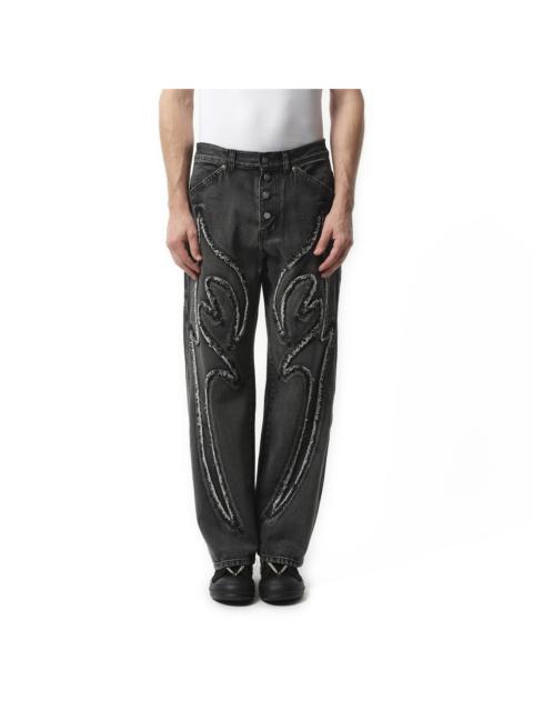 Thug Club Tribal Denim Pants in Black