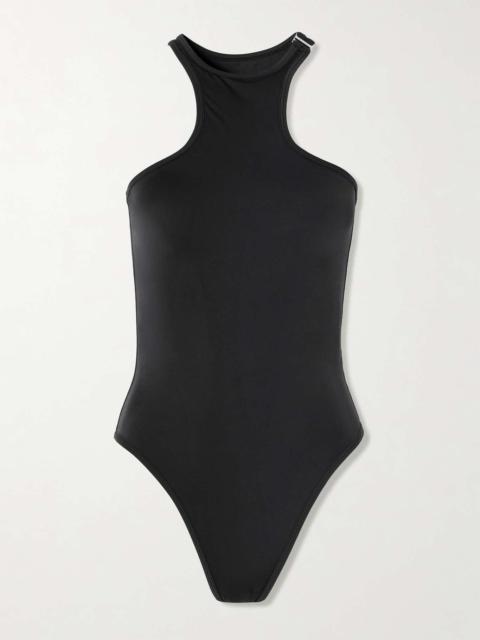 Embellished swimsuit Black