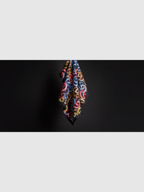 GUCCI Printed silk pocket square