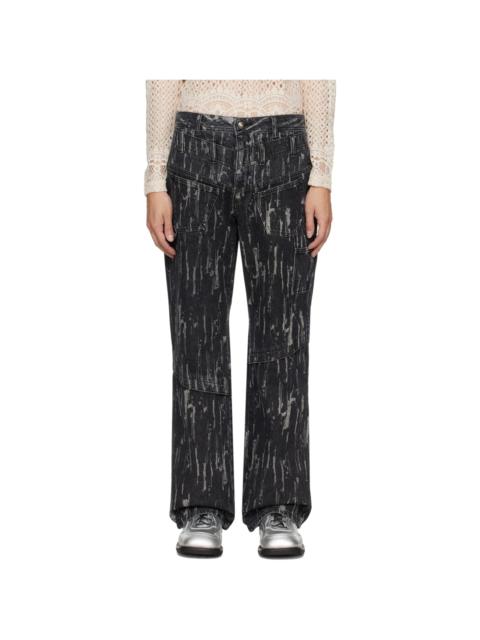 Andersson Bell Black Layered Jeans