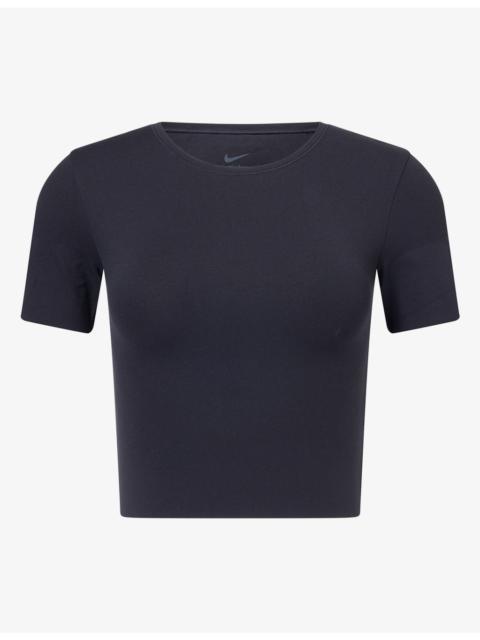 Nike Dri-Fit Cropped Stretch-Woven T-Shirt
