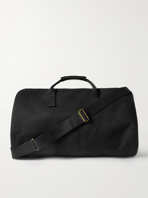 BENNETT WINCH Leather-Trimmed Cotton-Canvas Suit Carrier and Holdall
