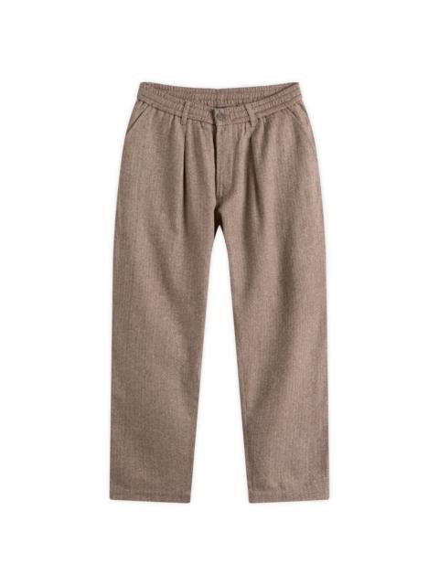 Universal Works Universal Works Wool Herringbone Pleated Track Pant