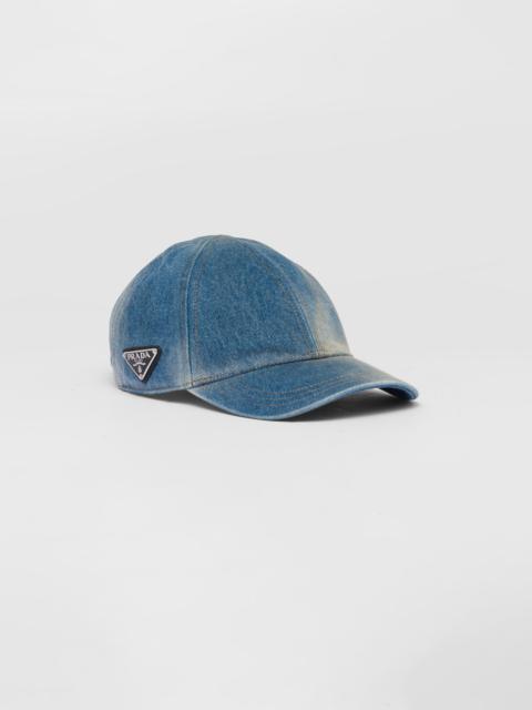 Denim baseball cap