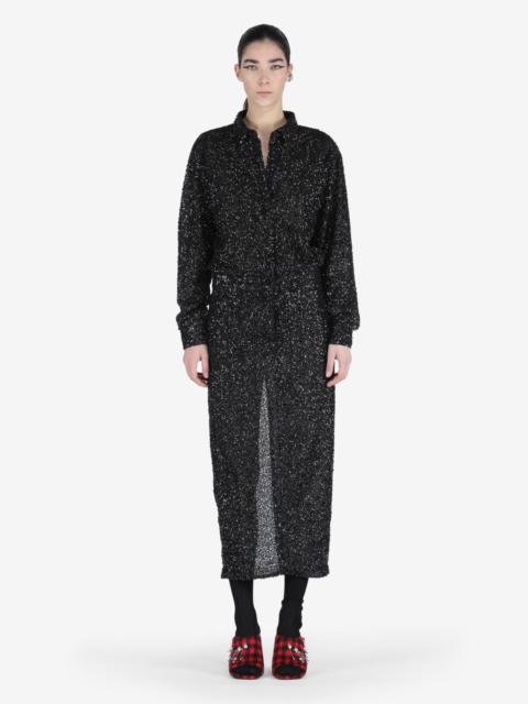 N°21 SEQUIN SHIRT DRESS