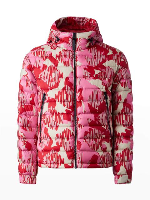 MACKAGE Men's Keagan-NV Printed Puffer Jacket