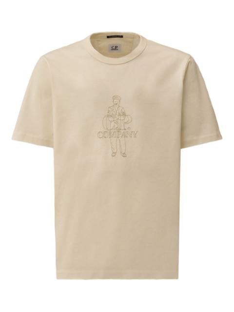 C.P. Company figure-embroidered T-shirt