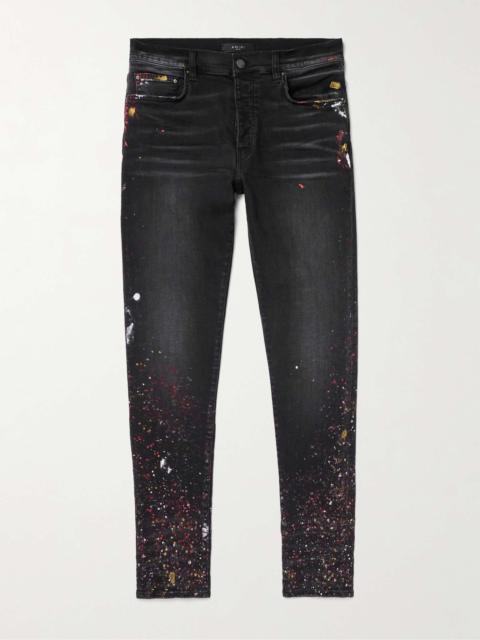 AMIRI Skinny-Fit Paint-Splattered Jeans
