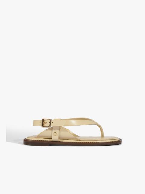 SCHUTZ Lorraine Leather Flat Sandal