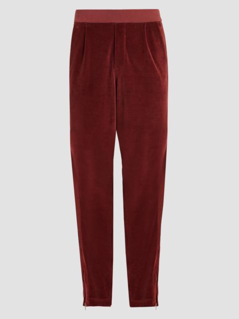 Rhude Men's Trofeo Velour Track Pants - Bordeaux