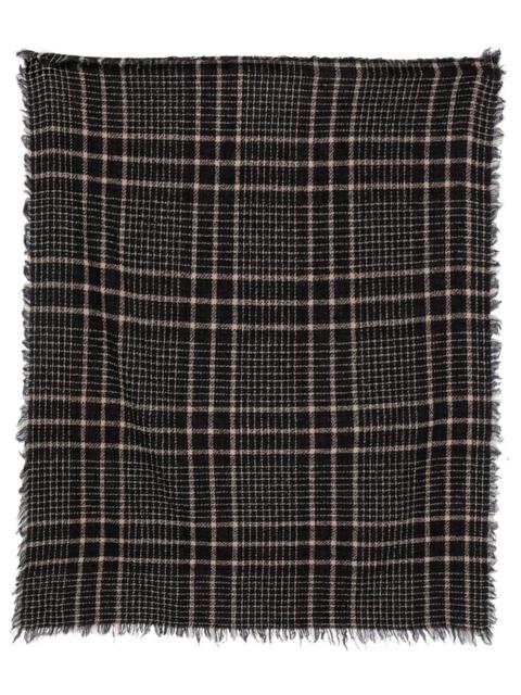 Faliero Sarti Faliero Sarti scarf "Little Perry" geometric in virgin wool and cashmere brown