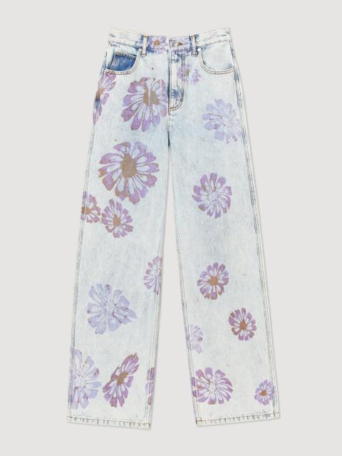 Sandro Floral jeans