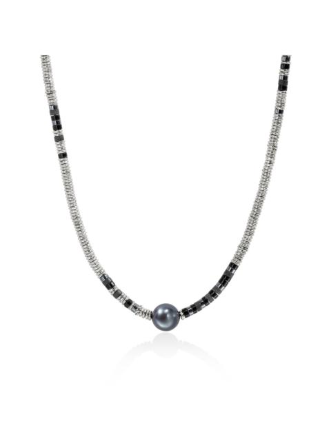 JOHN HARDY Heishi Necklace, Sterling Silver, Hardstones, Pearl