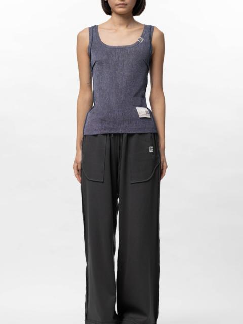 Maison MIHARAYASUHIRO Inside-Out Glitter Knit Tank-top