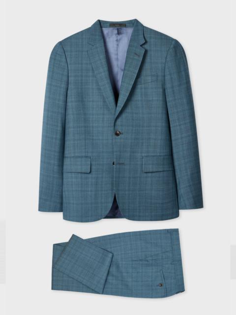 Paul Smith The Soho - Tailored-Fit Teal Check Wool Suit