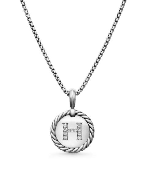 DAVID YURMAN Women's Initial Charm Necklace in Sterling Silver - Initial H